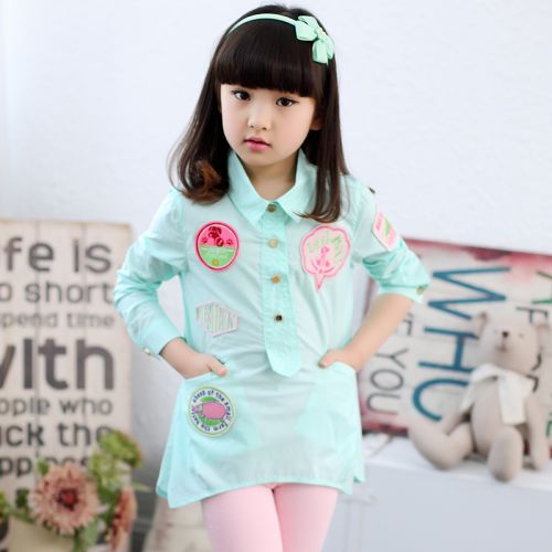 Chemise fille à manche longue - Ref 2084728