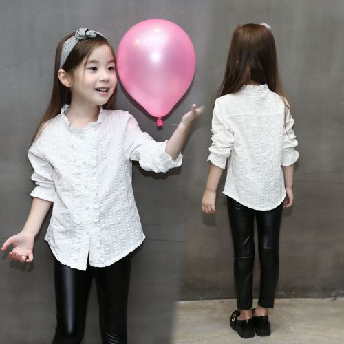 Chemise fille à manche longue - Ref 2084747