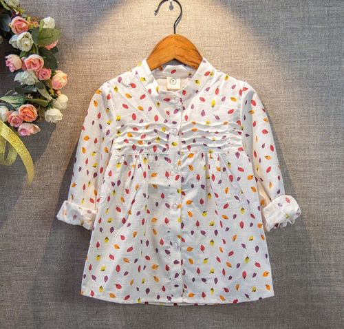 Chemise fille à manche longue - Ref 2084763
