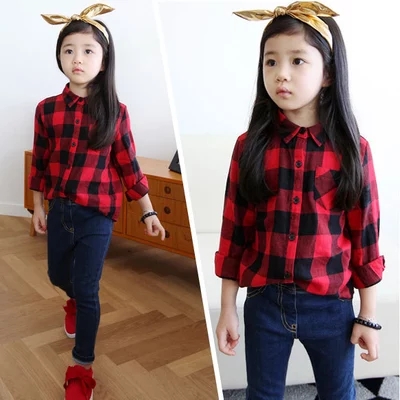 Chemise fille à manche longue - Ref 2084787