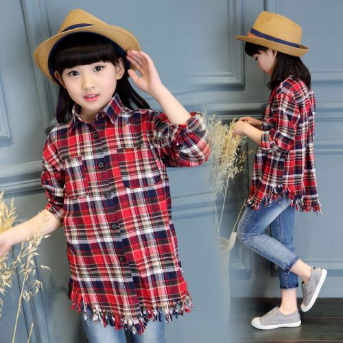 Chemise fille à manche longue - Ref 2084794