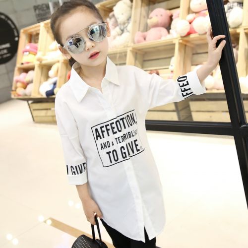 Chemise fille à manche longue - Ref 2084835
