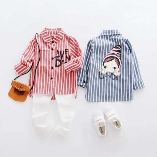 Chemise fille à manche longue - Ref 2084842