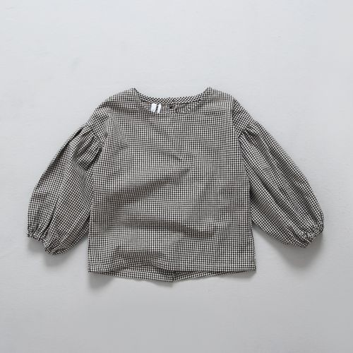 Chemise fille à manche longue en Toile de coton - Ref 2084874