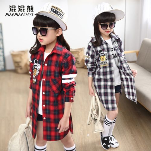 Chemise fille HUNHUNBEAR à manche longue - Ref 2084886