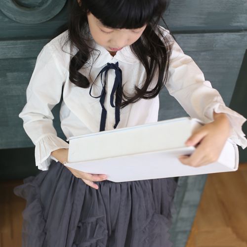 Chemise fille à manche longue - Ref 2084887