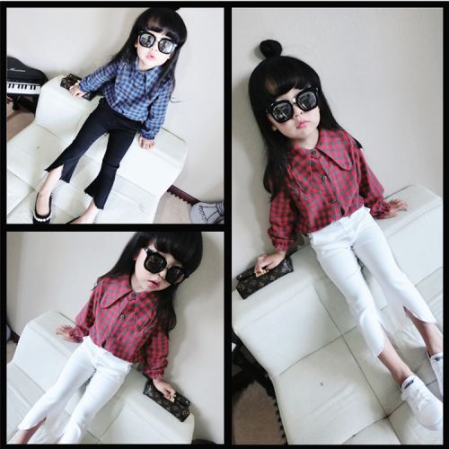 Chemise fille à manche longue - Ref 2084926