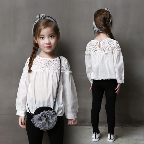 Chemise fille à manche longue - Ref 2084951