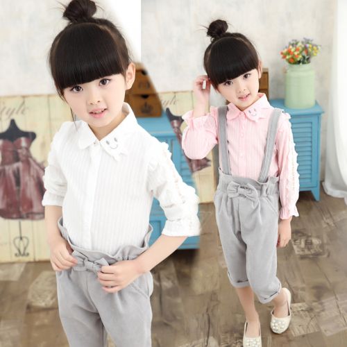 Chemise fille à manche longue - Ref 2084960