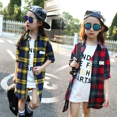 Chemise fille à manche longue - Ref 2084963