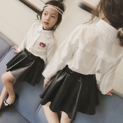 Chemise fille à manche longue - Ref 2084968