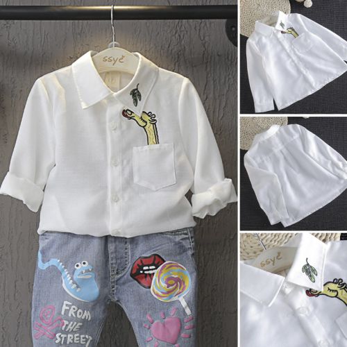 Chemise fille à manche longue - Ref 2084969