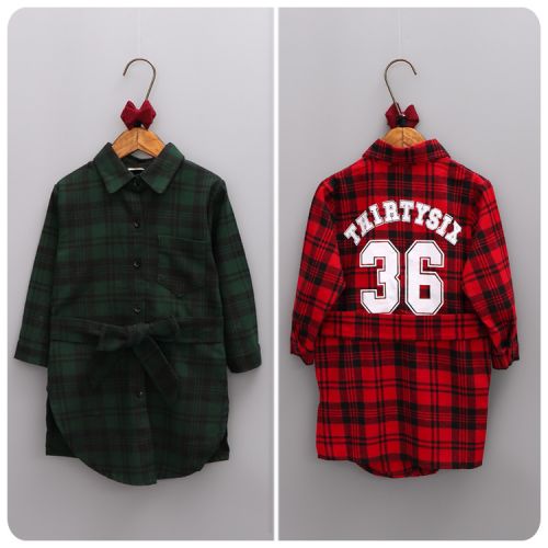 Chemise fille à manche longue - Ref 2085011