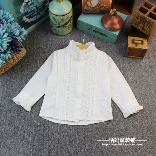 Chemise fille à manche longue - Ref 2085037