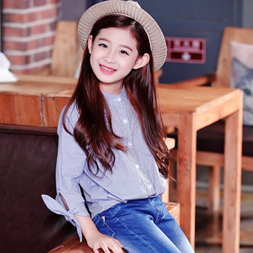 Chemise fille à manche longue - Ref 2085062