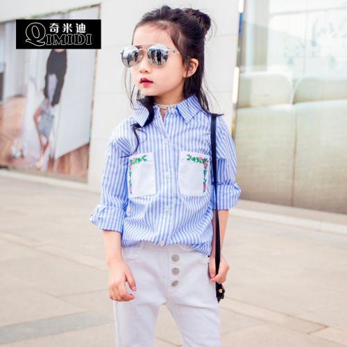 Chemise fille à manche longue - Ref 2085067