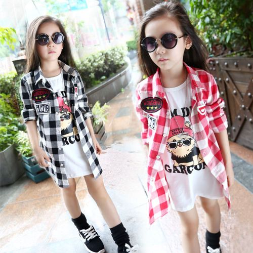 Chemise fille à manche longue - Ref 2085115