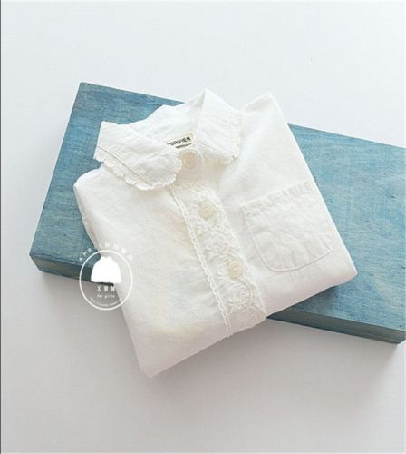 Chemise fille à manche longue - Ref 2085149