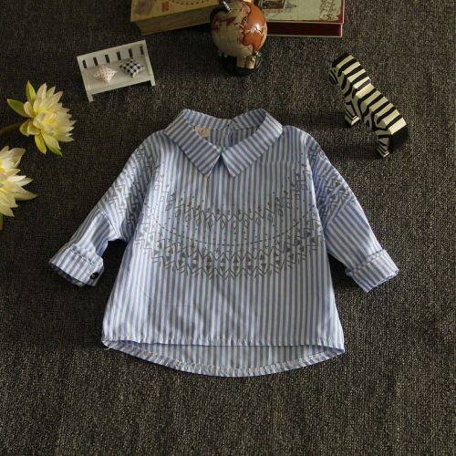 Chemise fille à manche longue en Toile de coton - Ref 2085156