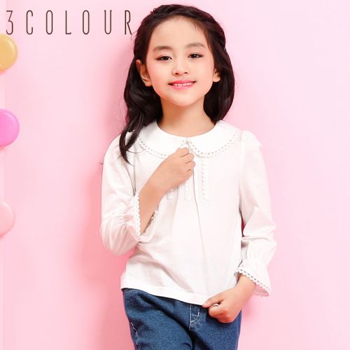 Chemise fille à manche longue en Toile de coton - Ref 2085162