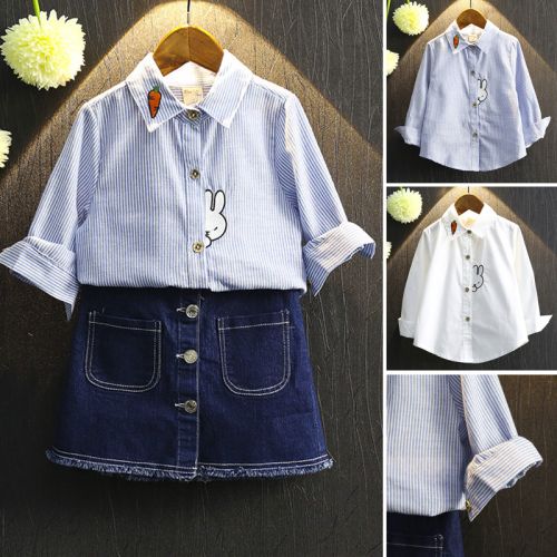 Chemise fille à manche longue - Ref 2085173