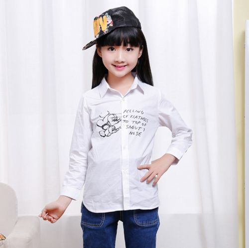 Chemise fille à manche longue - Ref 2085204