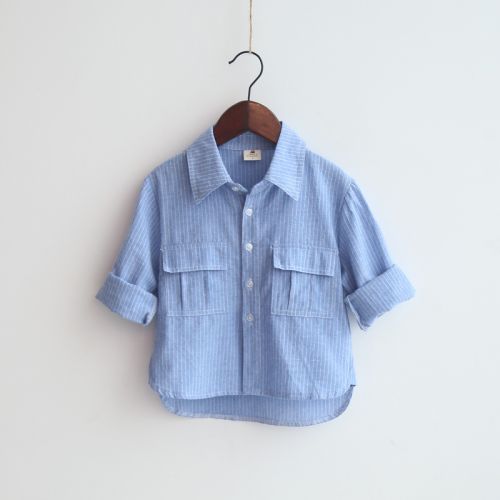 Chemise fille à manche longue - Ref 2085205