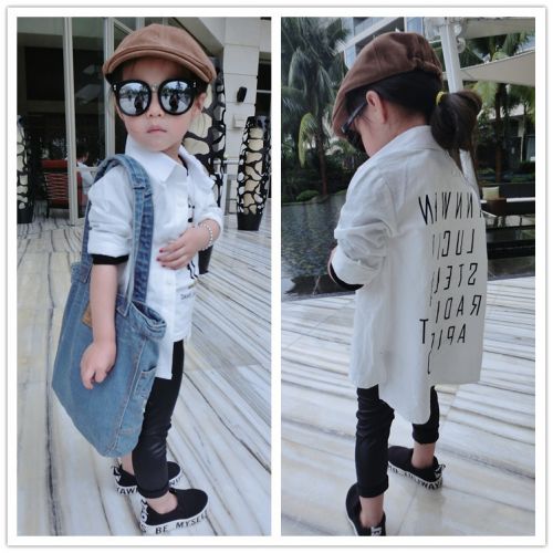 Chemise fille à manche longue - Ref 2085206