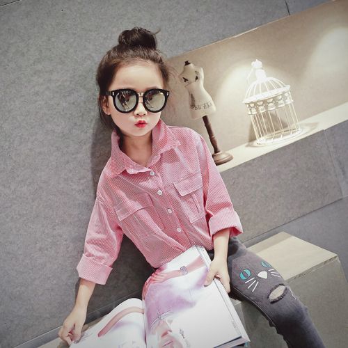 Chemise fille à manche longue - Ref 2085226