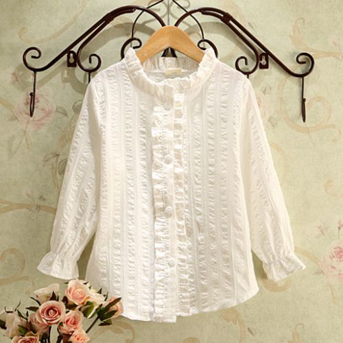 Chemise fille à manche longue - Ref 2085236