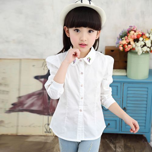 Chemise fille à manche longue - Ref 2085271