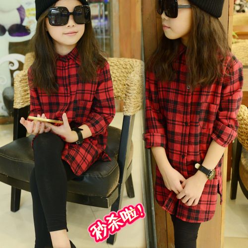 Chemise fille à manche longue - Ref 2085274