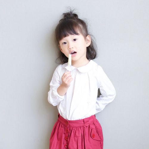 Chemise fille à manche longue - Ref 2085280