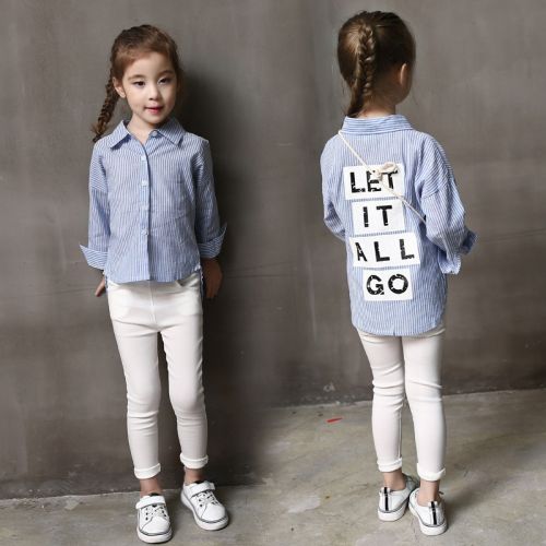 Chemise fille à manche longue - Ref 2085287