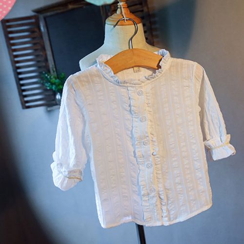 Chemise fille CYH MINI à manche longue en Toile de coton - Ref 2085288