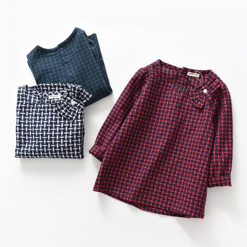 Chemise fille à manche longue - Ref 2085289