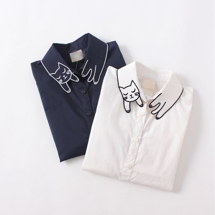 Chemise fille à manche longue - Ref 2085297