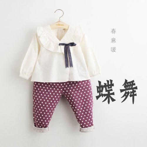 Chemise fille à manche longue en lin - Ref 2085303