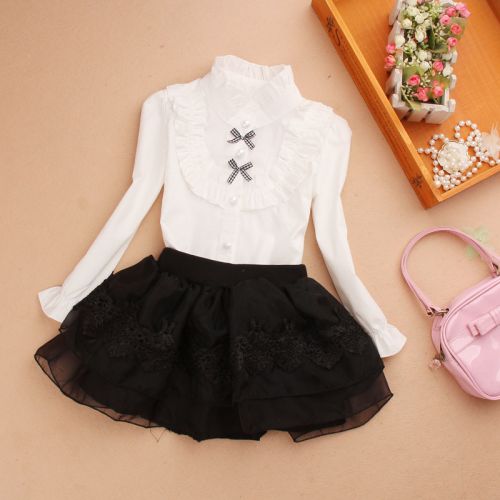 Chemise fille à manche longue - Ref 2085311