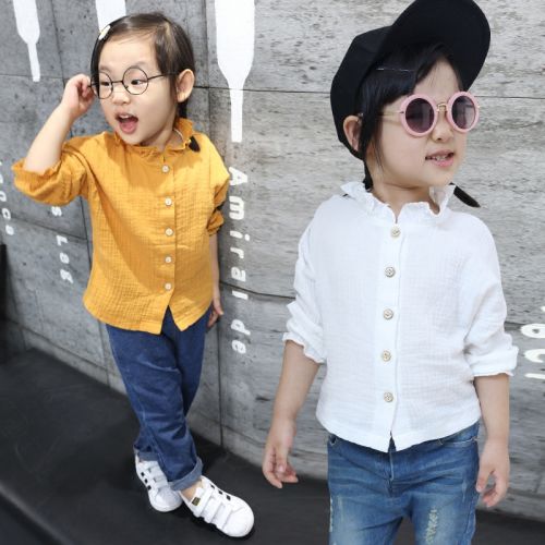 Chemise fille à manche longue - Ref 2085328