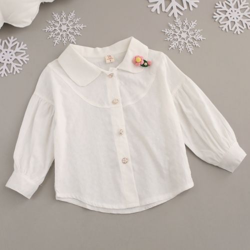 Chemise fille à manche longue - Ref 2085359