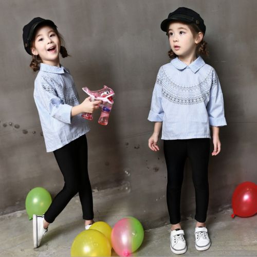 Chemise fille à manche longue - Ref 2085365