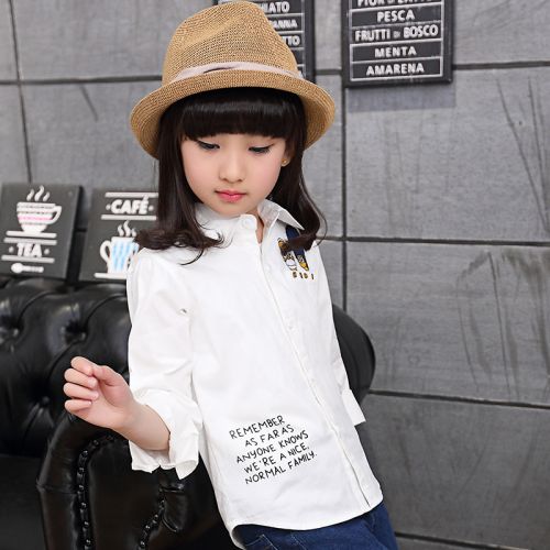 Chemise fille à manche longue - Ref 2085386