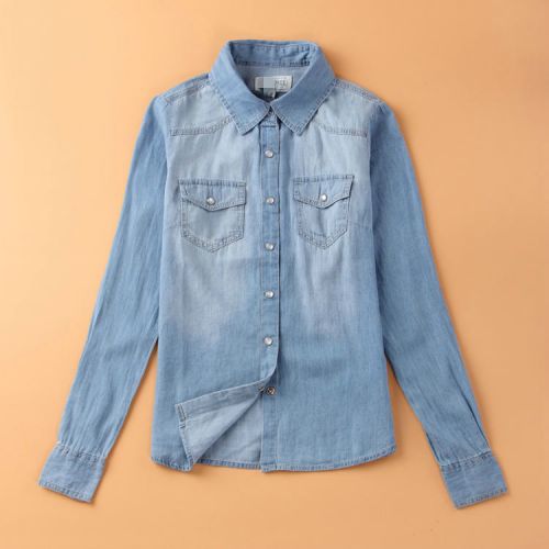 Chemise fille VELLMENTTO à manche longue en toile - Ref 2085414