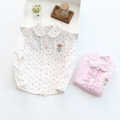 Chemise fille à manche longue - Ref 2085430