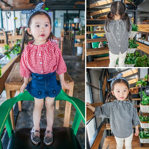 Chemise fille à manche longue - Ref 2085440