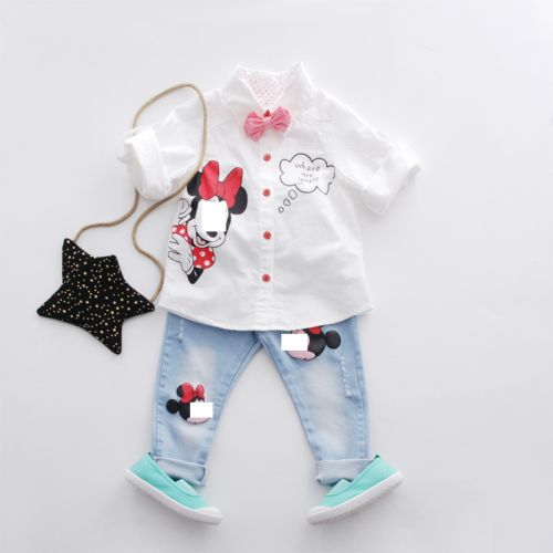 Chemise fille à manche longue - Ref 2085454