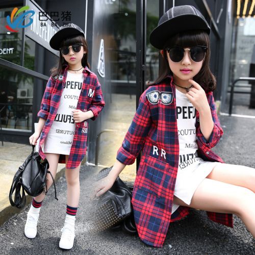 Chemise fille à manche longue - Ref 2085459