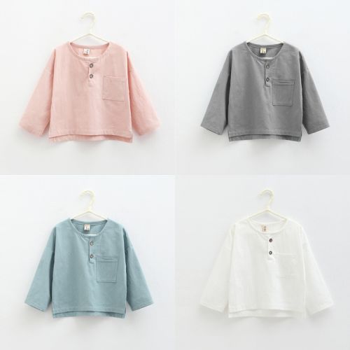 Chemise fille à manche longue - Ref 2085463