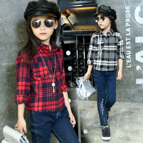 Chemise fille à manche longue - Ref 2085475